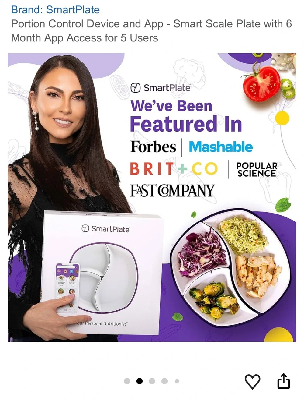 SMartplate your personal nutritionist Plate 2 sets